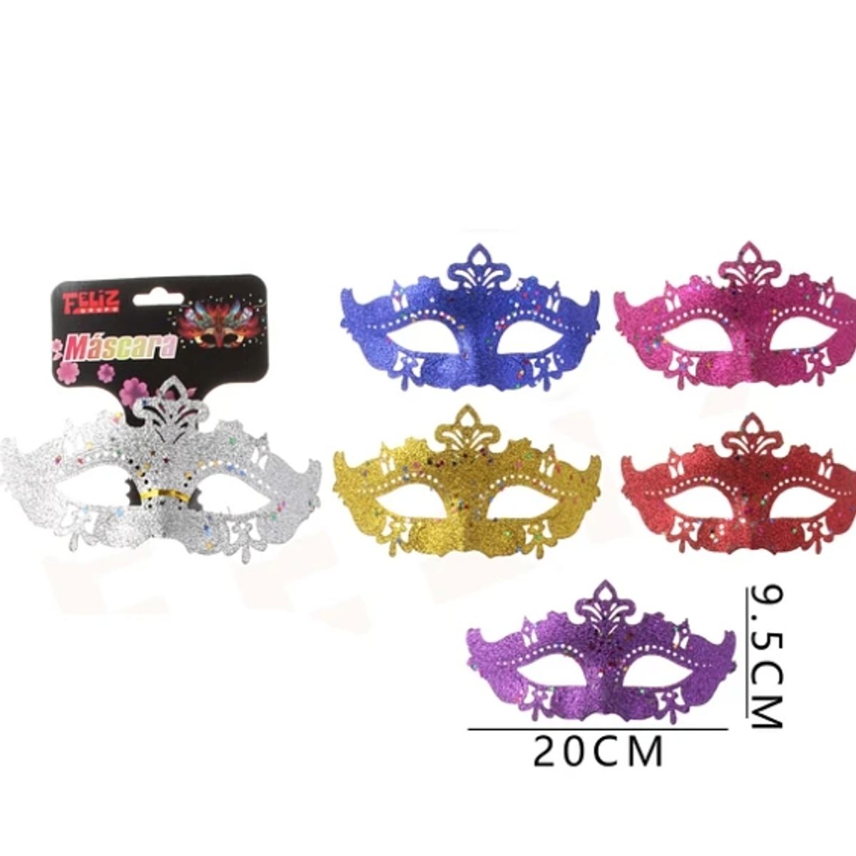 GENERICO - Antifaz 9520 Cm Colores Surtidos