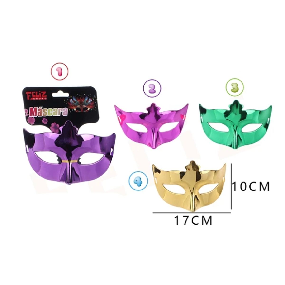 GENERICO - Antifaz Unicolor 1017 Cm