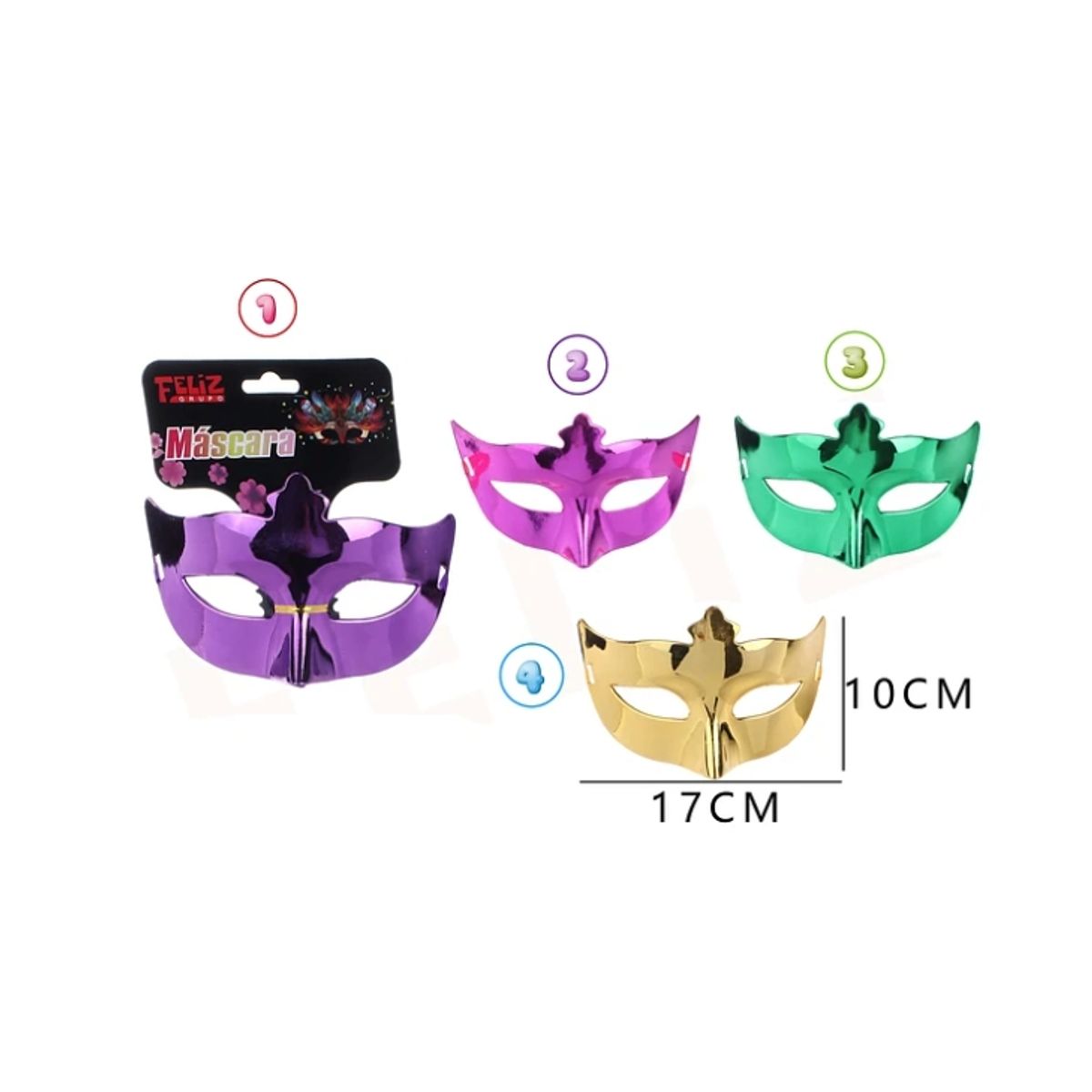 GENERICO - Antifaz Unicolor 1017 Cm