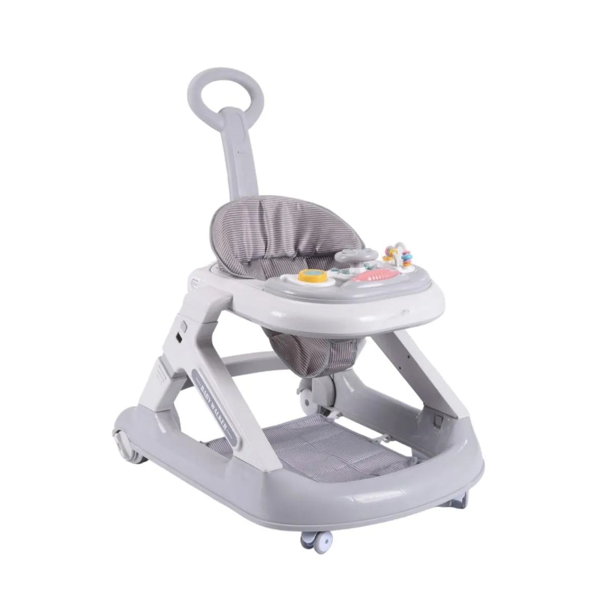 LUBABYCAS - Andador Caminador 5 En 1 Con Apoya Pies LuBabycas Gris