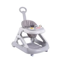 Andador Caminador 5 En 1 Con Apoya Pies Gris