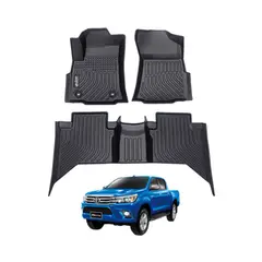 BLACK SNAKE OFF ROAD EQUIPMENT - Set Cubre Piso Calce Perfecto Toyota Hilux Revo 2015-2022