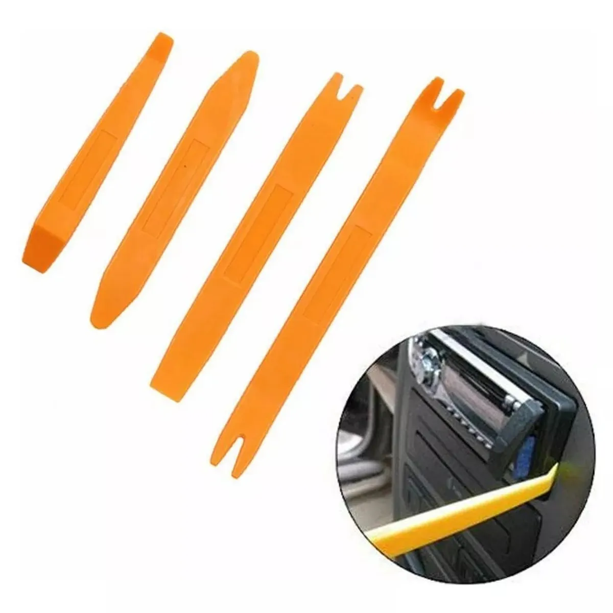 GENERICO - Kit De Paletas Para Desmontaje Radio Tablero Auto 4pcs