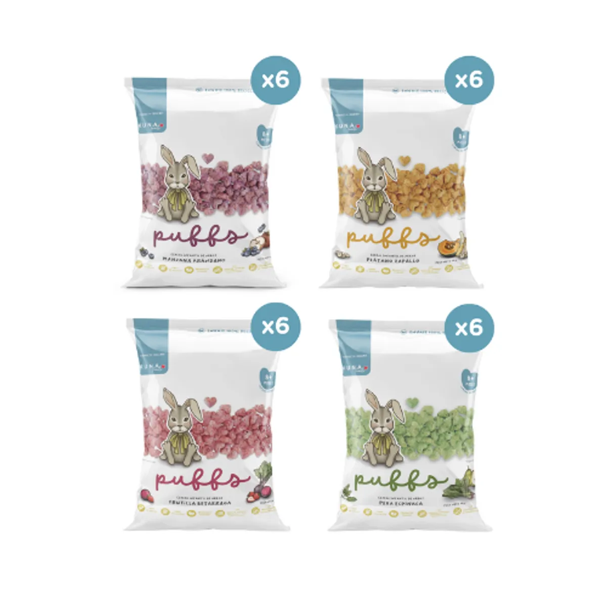 KUNA FOODS - Caja Surtida Puffs Individual