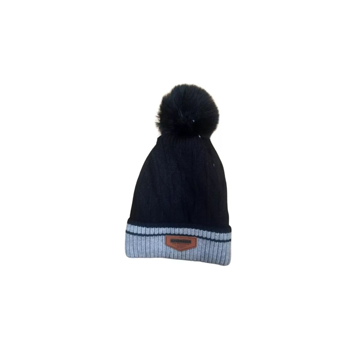 GENERICO - Gorro De Lana Con Pompon Y Chiporro