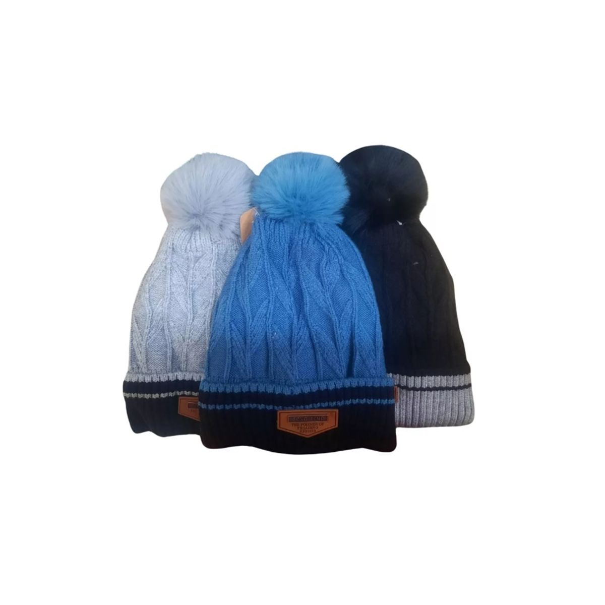 GENERICO - Gorro De Lana Con Pompon Y Chiporro