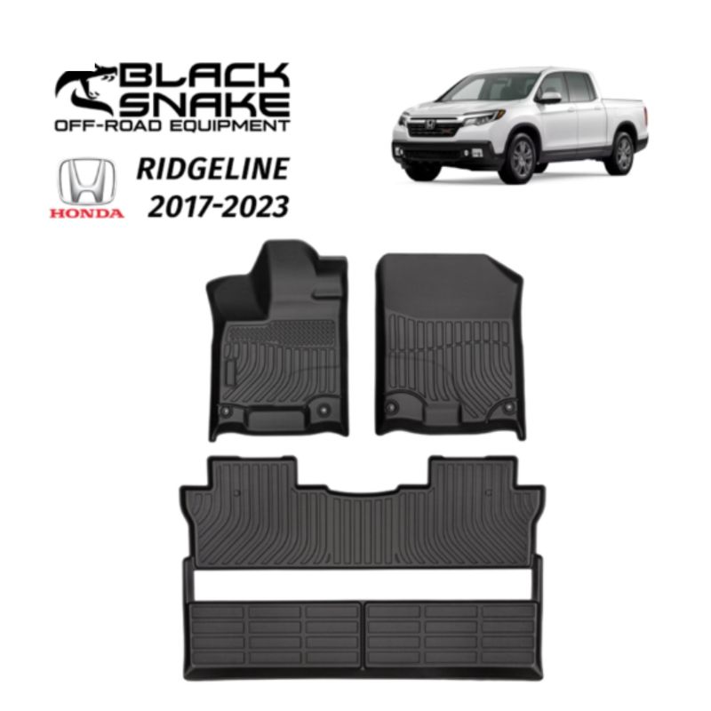 BLACK SNAKE OFF ROAD EQUIPMENT - Set Cubre Pisos Calce Perfecto Honda Ridgeline 2017-2023