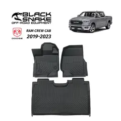 BLACK SNAKE OFF ROAD EQUIPMENT - PISOS DODGE RAM CREW CAB 1500-2500-3500 LIMITED 2019-2023