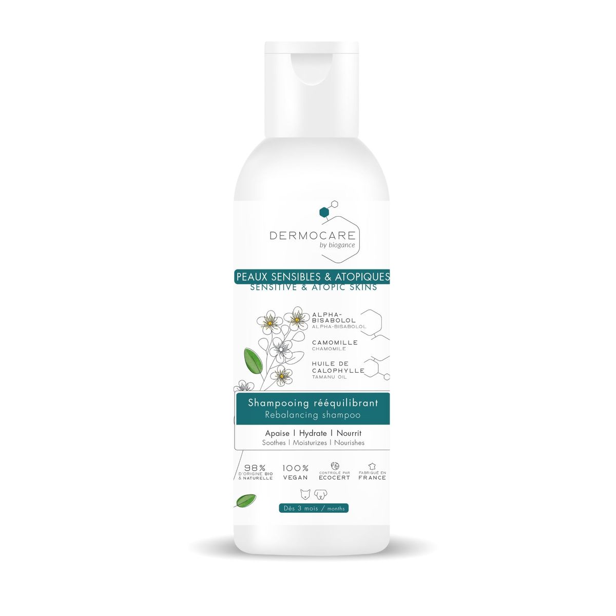 BIOGANCE - Shampoo Sensitive Skin pieles Atópicas Dermocare