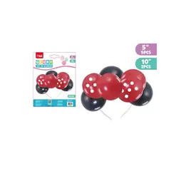 GENERICO - Cintillo Con Globos Rojo y Negro