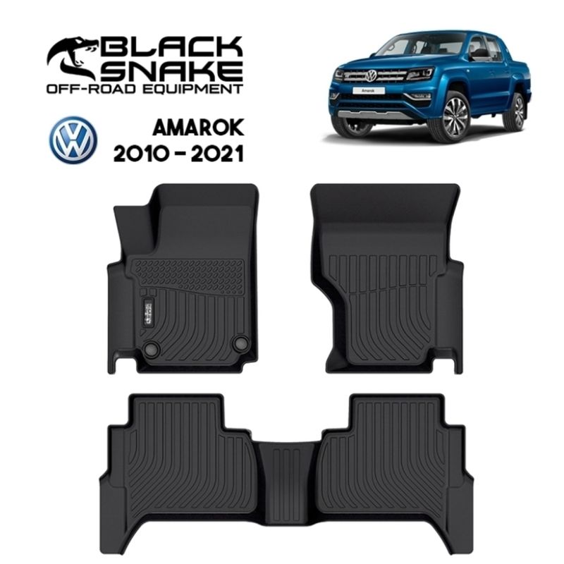 BLACK SNAKE OFF ROAD EQUIPMENT - Piso Calce Perfecto Volkswagen Amarok Sin Posavasos 2010-2021