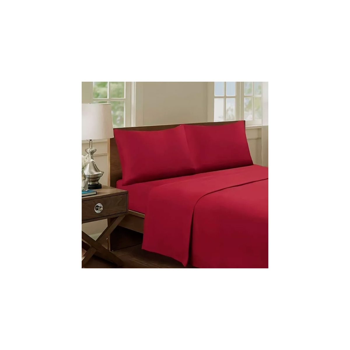 GENERICO - Juego De Sabanas King 144 Hilos Mas 2 Fundas 2.5 Plazas