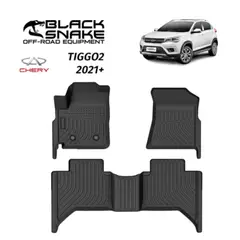 BLACK SNAKE OFF ROAD EQUIPMENT - Set Cubre Piso Calce Perfecto Chery Tiggo2 2021+
