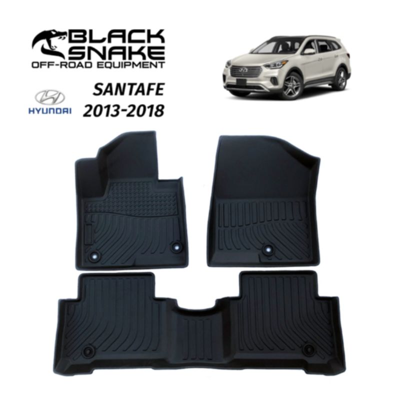 BLACK SNAKE OFF ROAD EQUIPMENT - Set Piso Calce Perfecto Hyundai Santa Fe Sport 2013-2018