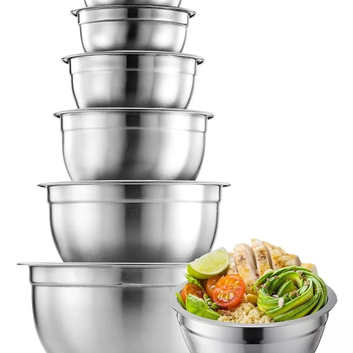 YOMYM - Cuencos Mezclar Bowls de Cocina Bol 5-Piece Setmenaje Cocina Cuenco