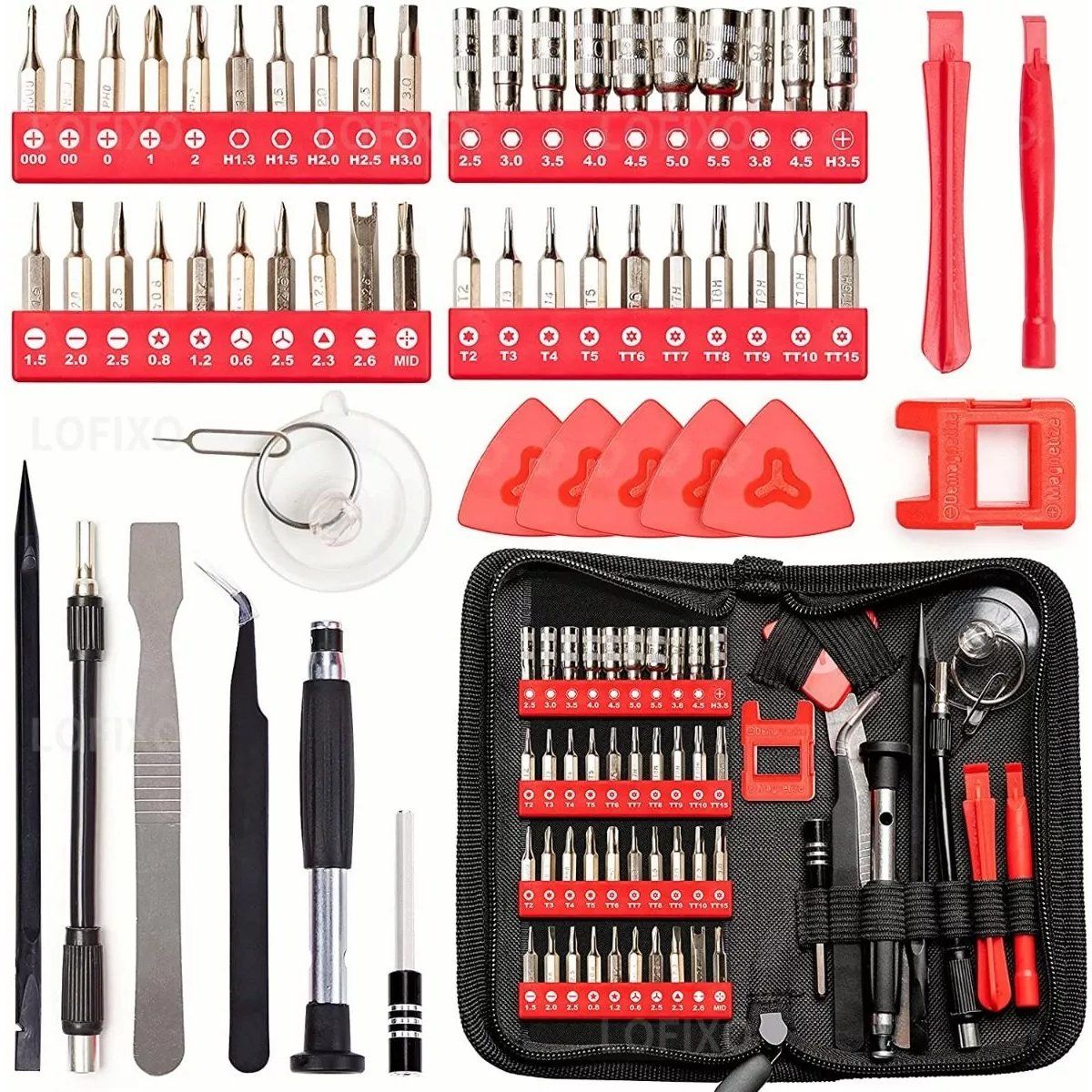 BLUEDREAMER - Set 56 Pcs Destornilladores Precisión Torx Magnéticos