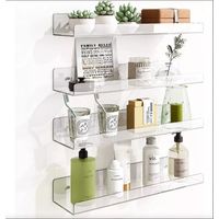 4 Repisas Flotantes Estantes Flotantes De Acrílico