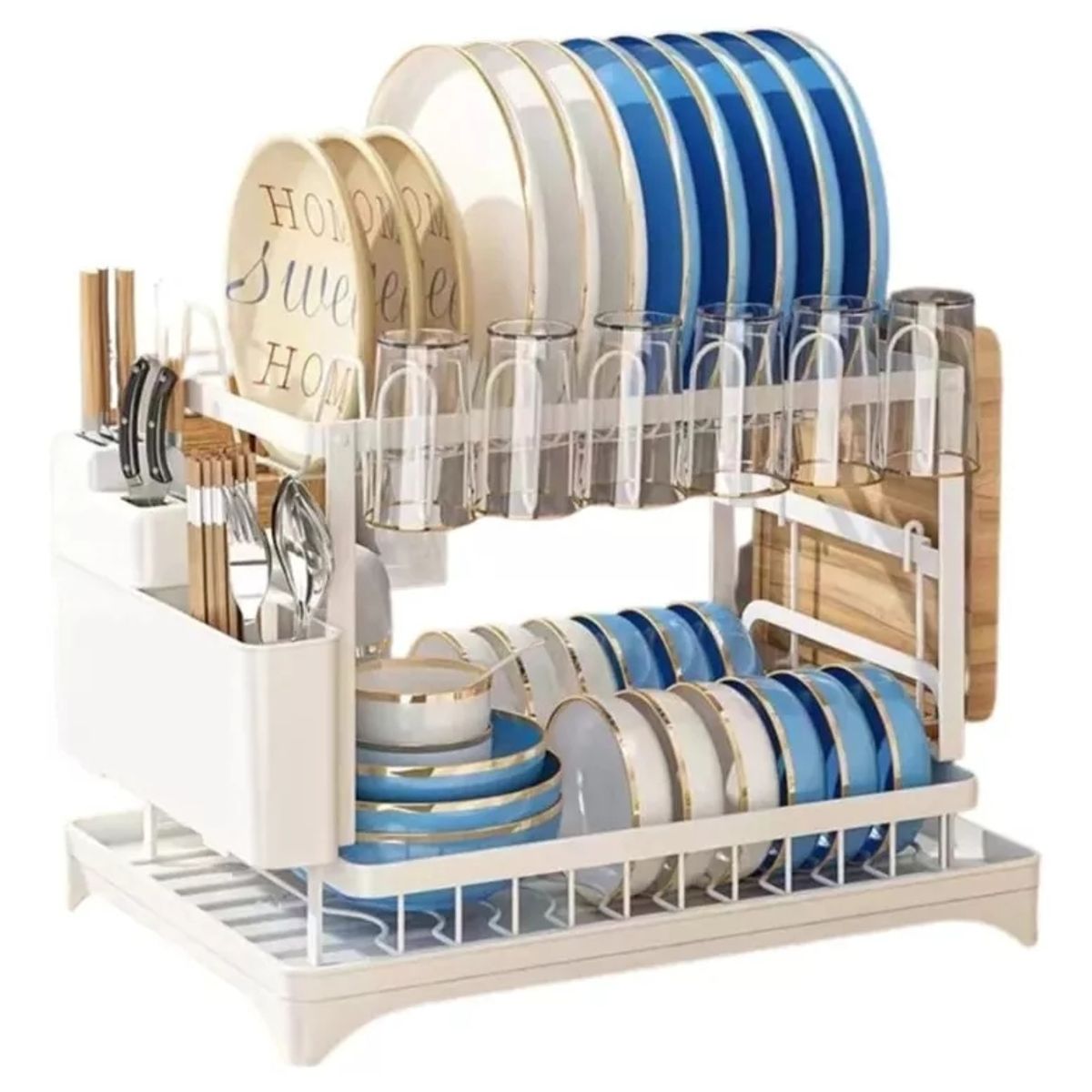 YOMYM - Juego De Filtros De Agua Para Encimera De Cocina Juego Completo Blanco