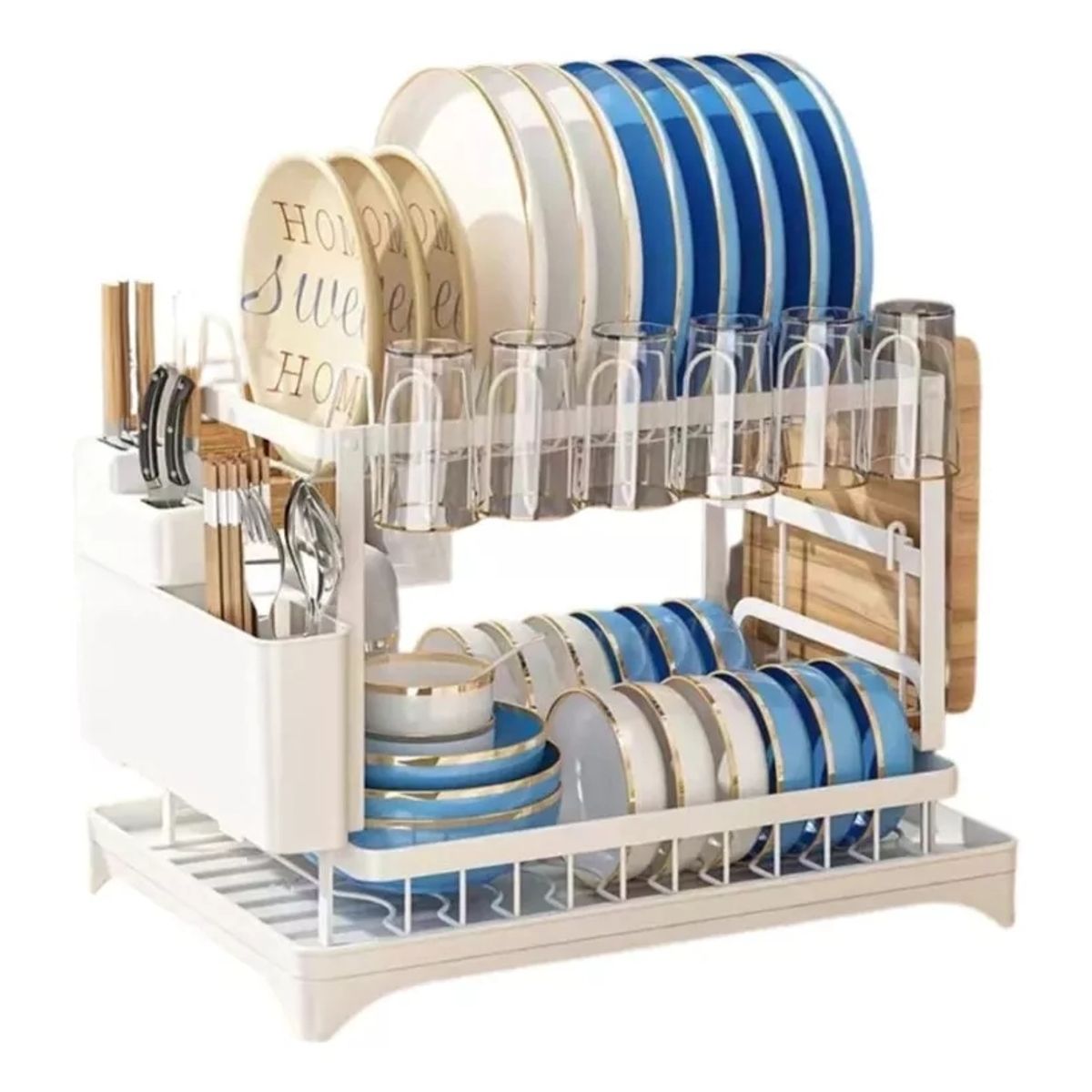 YOMYM - Juego De Filtros De Agua Para Encimera De Cocina Juego Completo Blanco