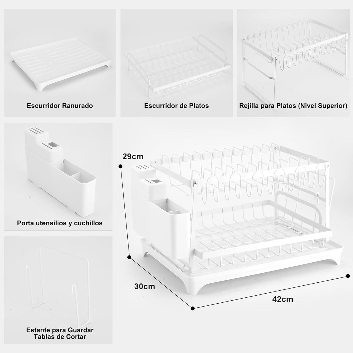 YOMYM - Juego De Filtros De Agua Para Encimera De Cocina Juego Completo Blanco