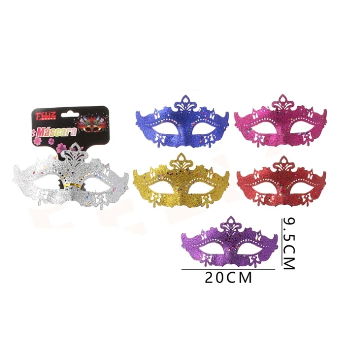 GENERICO - Antifaz 9520 Cm Colores Surtidos