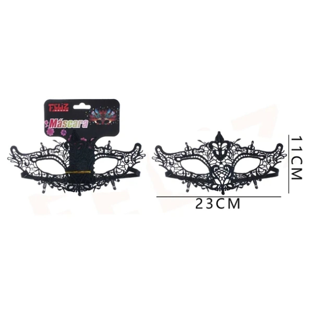 GENERICO - Antifaz De Encaje 11x23 Cm