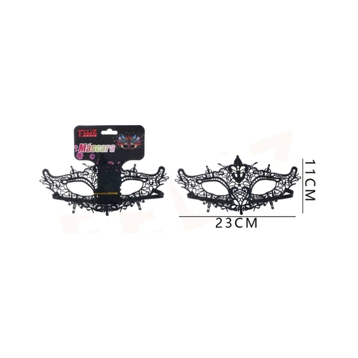GENERICO - Antifaz De Encaje 11x23 Cm