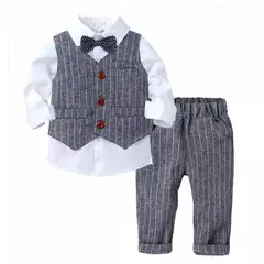 GENERICO - TERNO BEBÉ NIÑO ESMOQUIN NIÑO PEQUEÑA LUZ