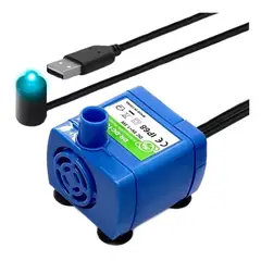 BELKRA - Bomba Agua Para Bebedero Gato Sumergible Usb Con Luz Led