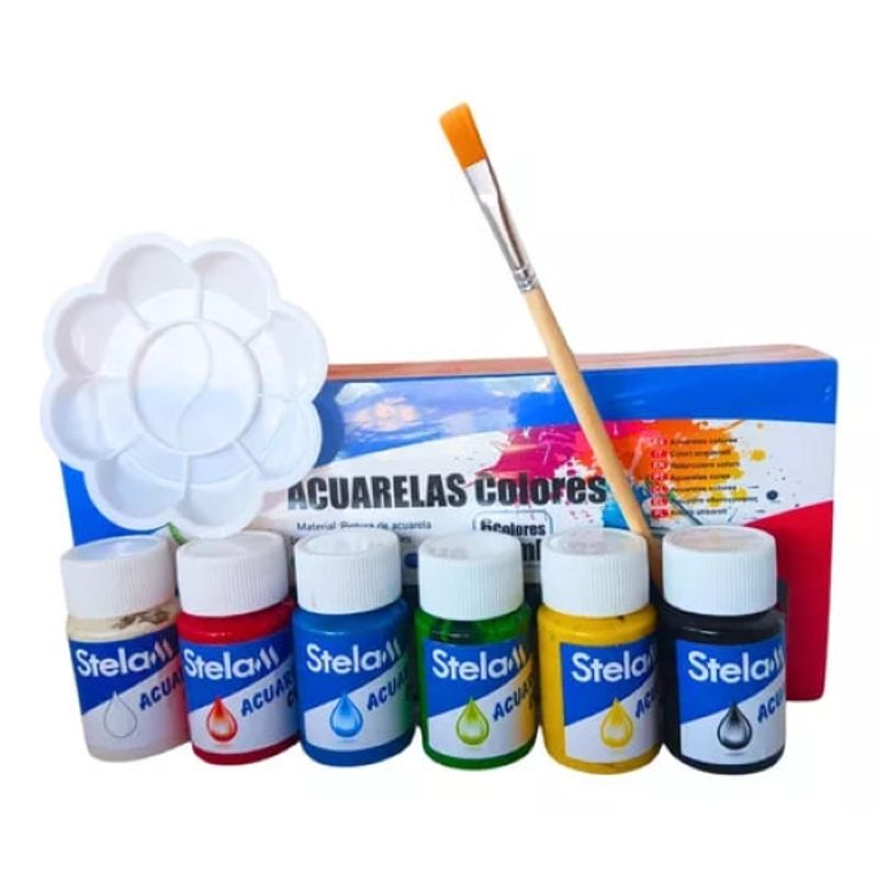 GENERICO - Pack De 6 Acuarelas En Tubos 25 ml Set De Colores Variados