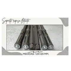 GENERICO - Pack 6 Soportes Ocultos 120 × 12 mm para Repisas Flotantes – Fijación Invisible Metálica