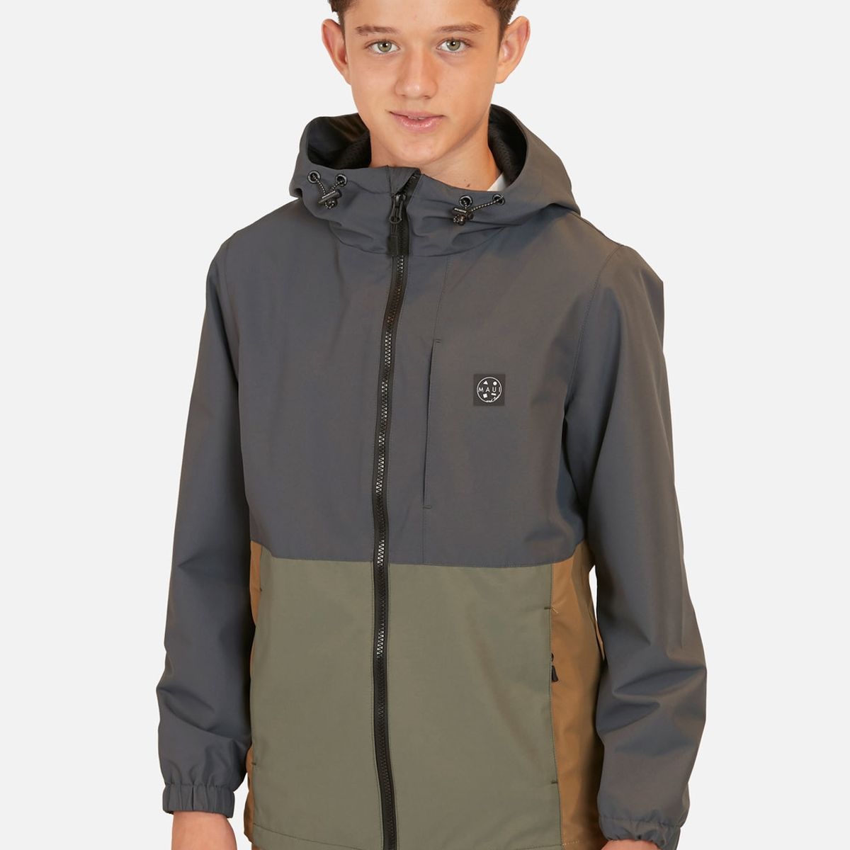 MAUI AND SONS - Casaca Maui Windbreaker Makua Gris Oscuro Infantil Maui And Sons