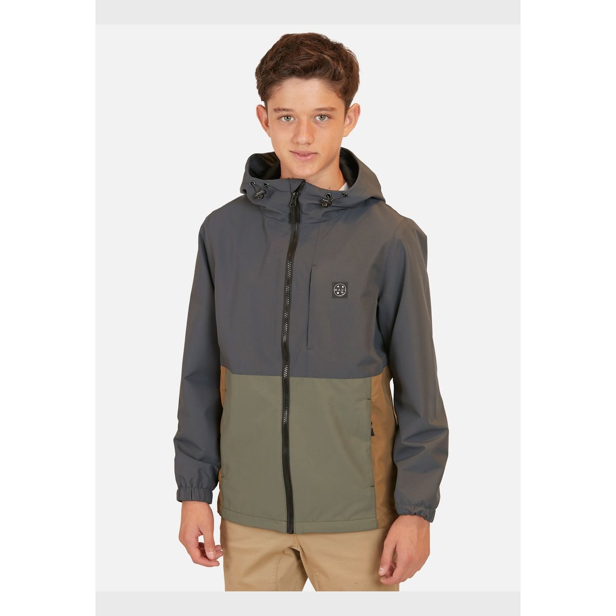 MAUI AND SONS - Casaca Maui Windbreaker Makua Gris Oscuro Infantil Maui And Sons