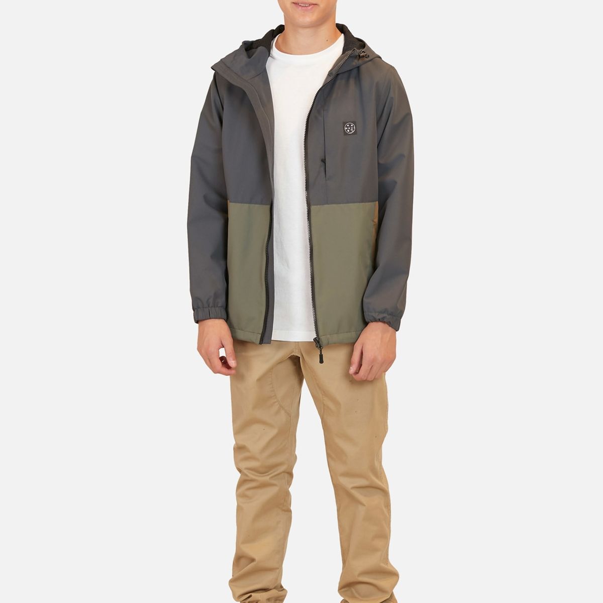 MAUI AND SONS - Casaca Maui Windbreaker Makua Gris Oscuro Infantil Maui And Sons