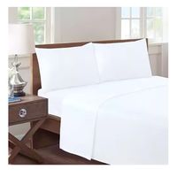 Conjunto De Sabanas Mas Fundas 2 Plazas 180 Hilos ColorBlanco