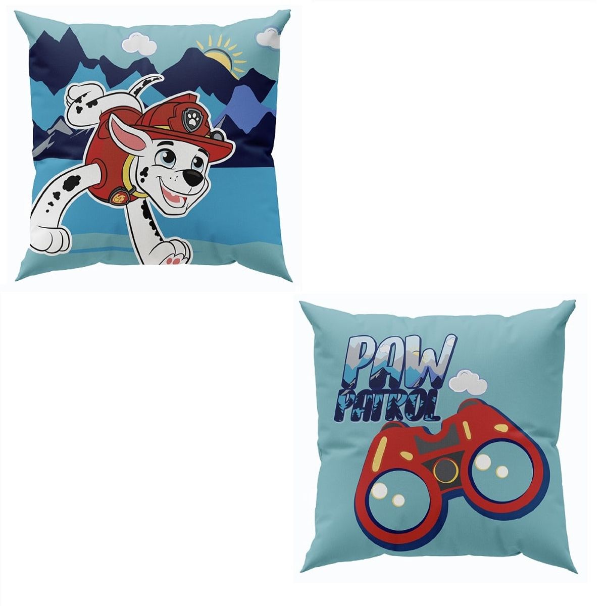 GENERICO - Cojin Decorativo Infantil Paw Patrol Mountains Velour