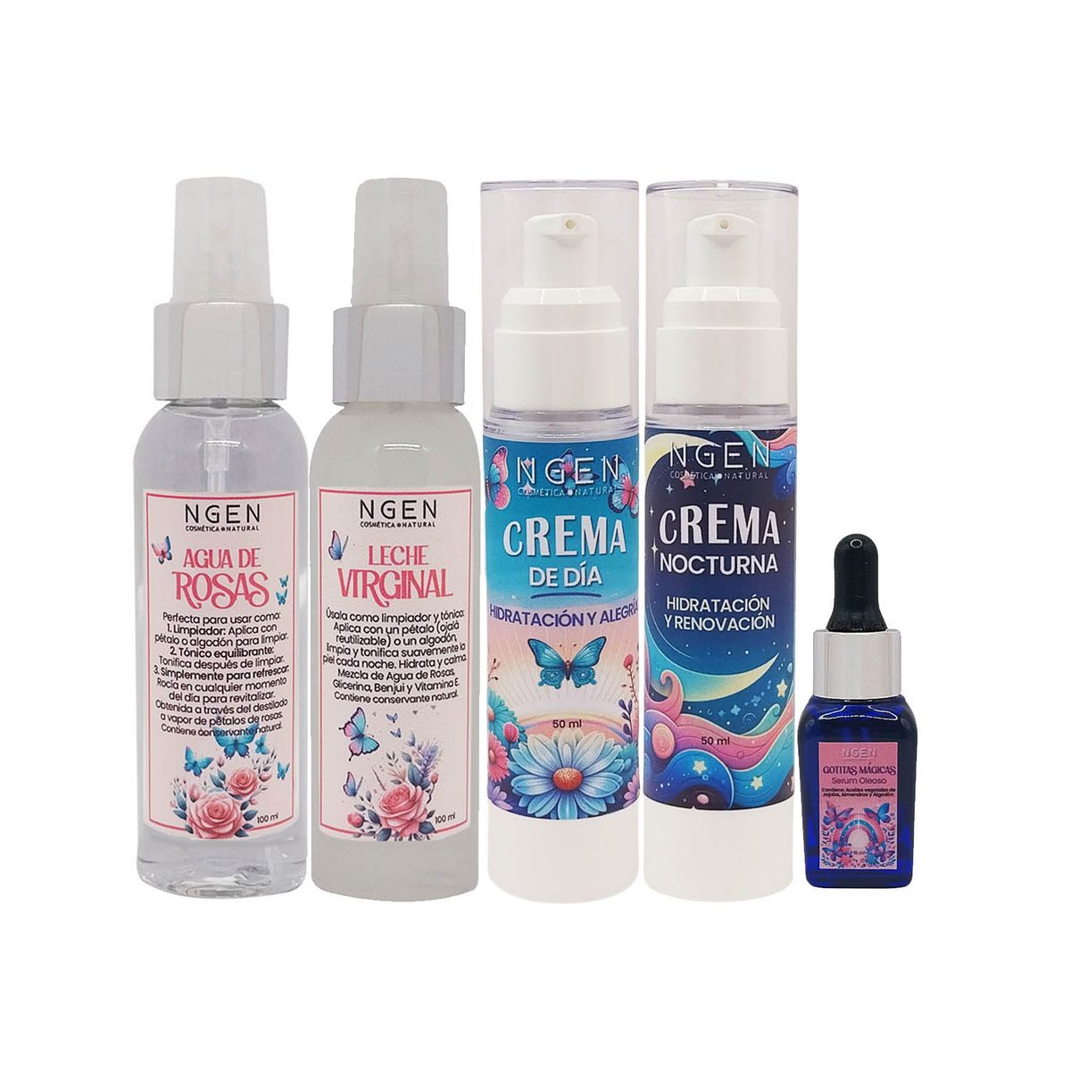 COSMETICA NATURAL NGEN - Set Skincare Completo para Niñas