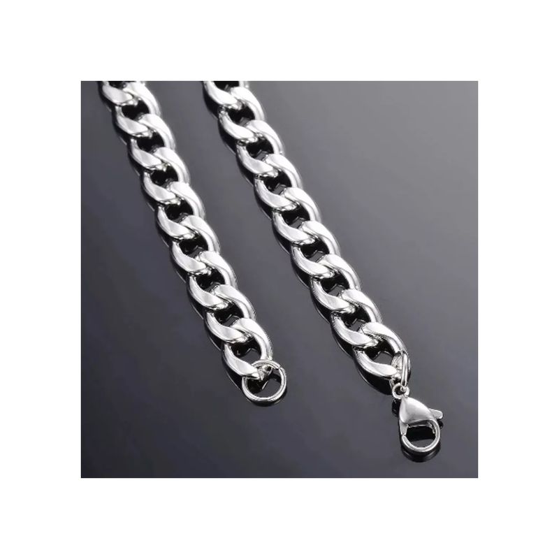 GENERICO - Collar Cadena Hombre Acero Inoxidable Grumet 7mm 60cm