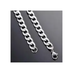 GENERICO - Collar Cadena Hombre Acero Inoxidable Grumet 7mm 60cm