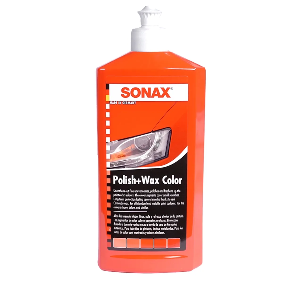 SONAX - Cera Abrillantadora Sonax Polish & Wax Color Rojo 500 ml