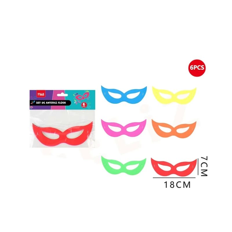 GENERICO - Set Antifaz Fluor 187 Cm