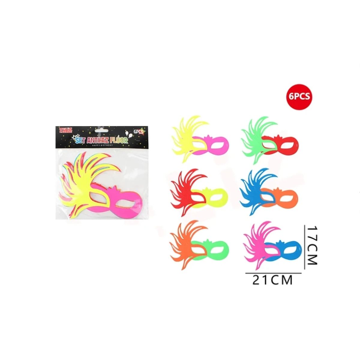 GENERICO - Set Antifaz Fluor 2117 Cm