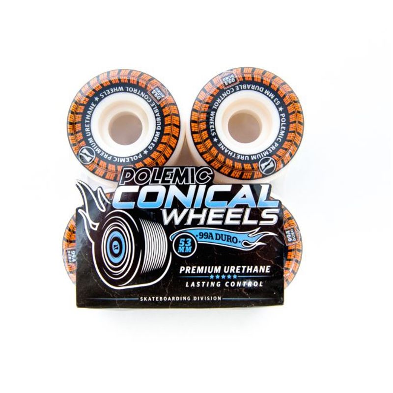 POLEMIC - Ruedas Skate Ruedas Cónicas 53mm Dureza 99a - Polemic