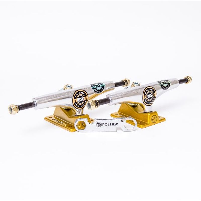 POLEMIC - Truck Skate Tipo Hollow Para Tablas 8.2 A 8.4 - Polemic