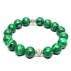 GENERICO - Pulsera Malaquita – Piedra Natural 10 mm