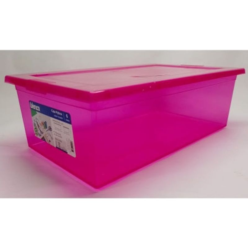 WENCO - Cajas organizadora 6 litros Mybox Rosada