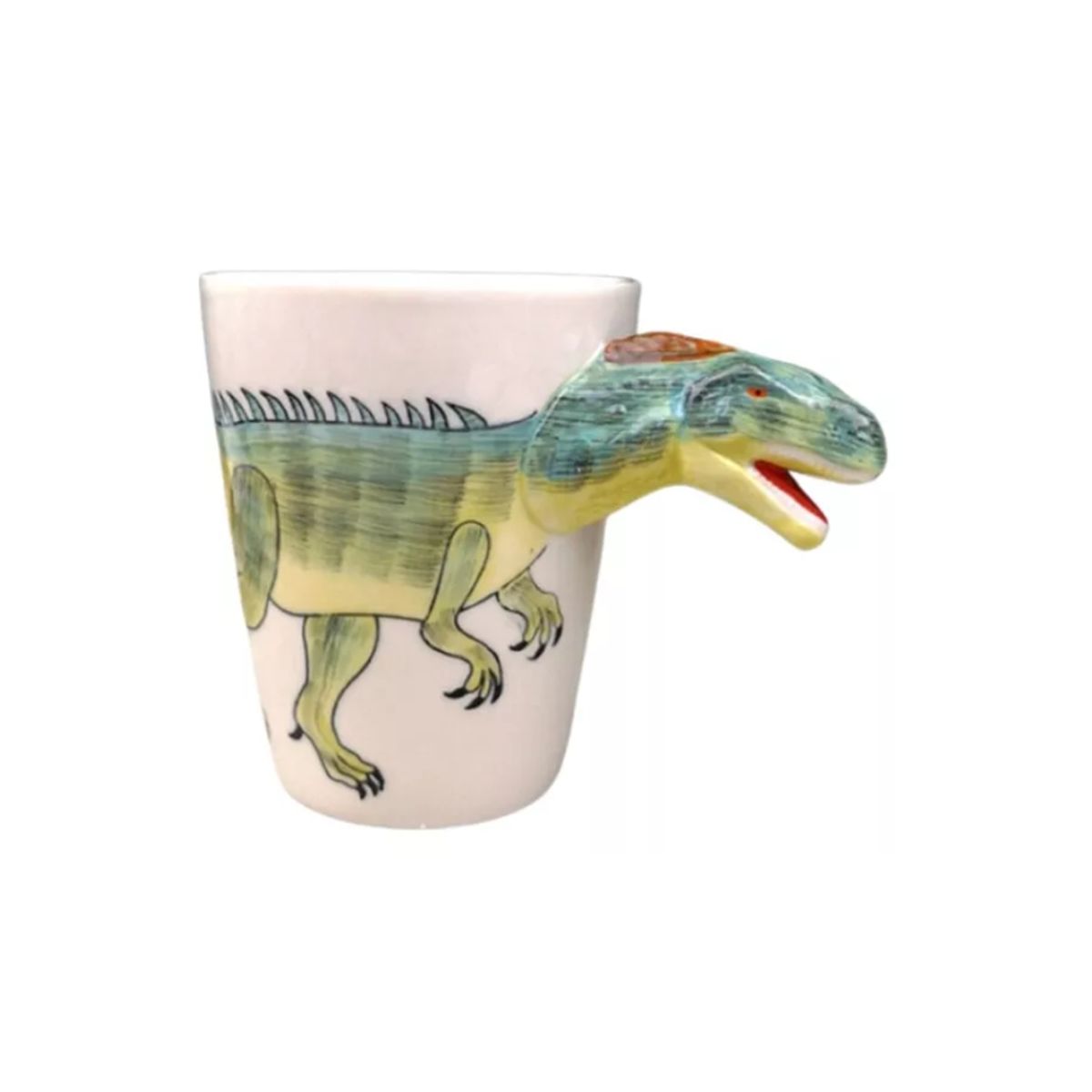 GENERICO - Taza Con Forma De Dinosaurio, Bonita Taza De Cerámica 400 Ml