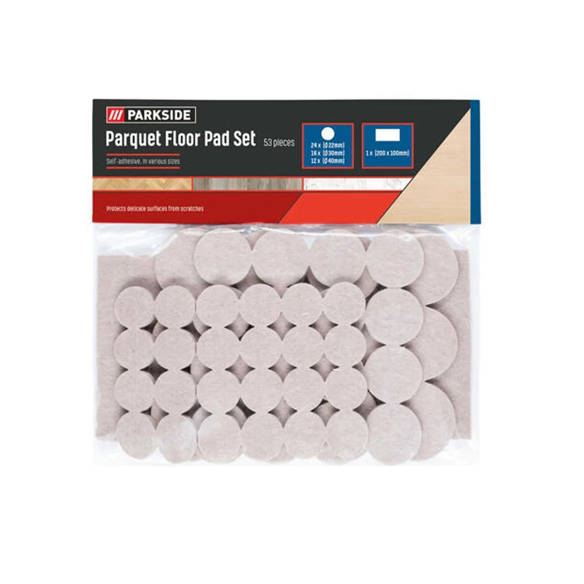 GENERICO - Pack 53 fieltros protectores para muebles