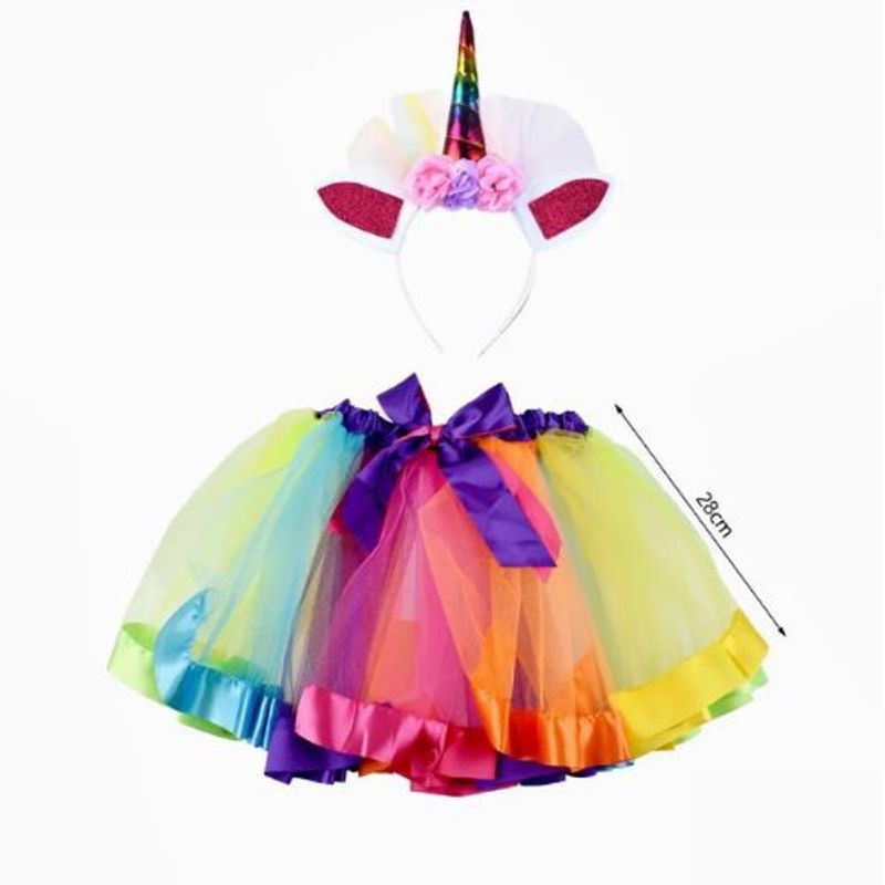 GENERICO - Tutu De Tela Varios Colores  28 Centimetros