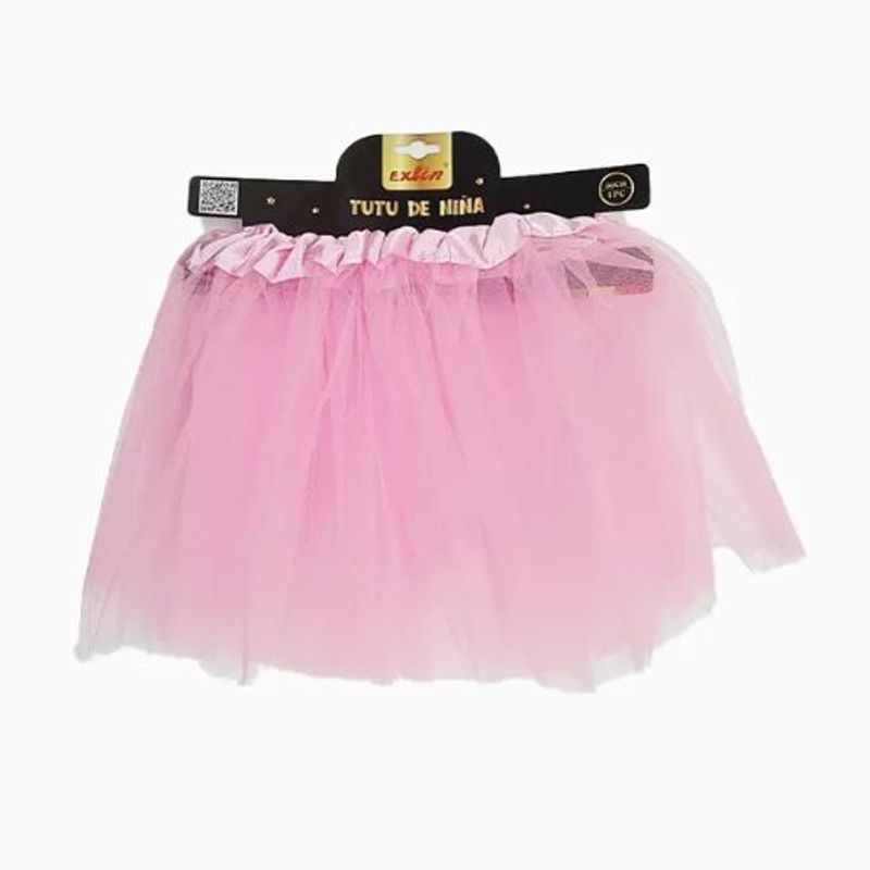 GENERICO - Tutu De Tela Color Rosa 30 Centimetros